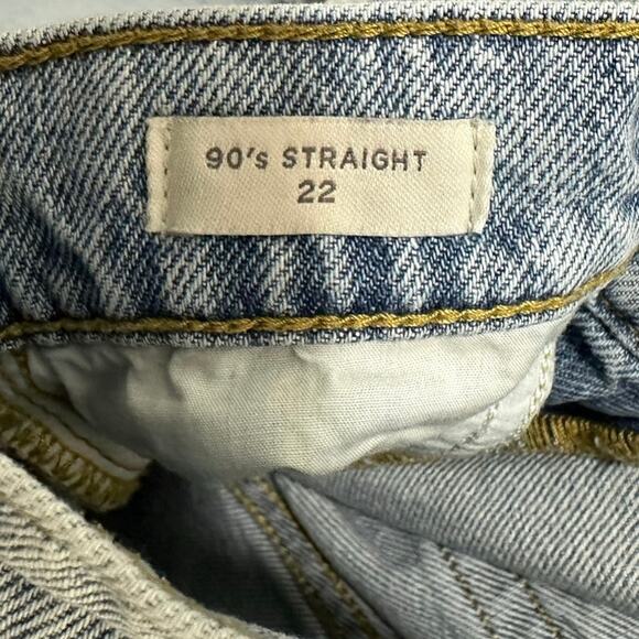 PACSUN Jeans Womens Size 22 90s Straight Destroyed Look Light Wash - Picture 8 of 8